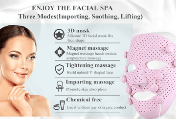 IMATE Smart Face Massager, Facial Massage Mask, 3D Magnetic Vibration Massage SPA Beauty Mask, Anti‑Wrinkle & Face Lifting Machine, A Skin Care Product - Imported from UK